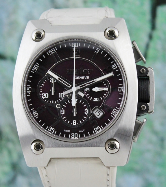(image for) Wyler Stainless Steel Titanium Carbon Fiber Chronograph Automatic Watch